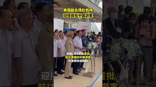 首批中国游客到了！泰国副总理赴机场接机，用中文说“欢迎”