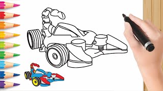 how to draw scorpedo hot wheels step by step