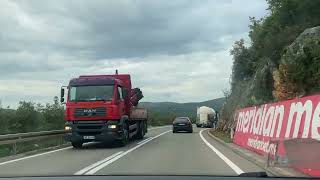 Montenegro road from border to Tuzi