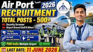 AAI Cargo Logistics Recruitment 2026 | Airport Jobs 2026 | Graduation Pass Can Apply