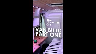 RAM Promaster City Van Build Pt. 1 | Pinter Whitnick #shorts