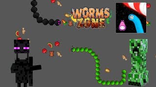 Monster School  : WormsZone.IO- Minecraft Animation