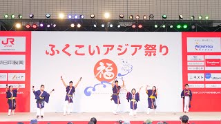 [4K] むなかたおどり隊　ふくこいアジア祭り2022