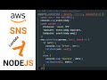 SNS AWS NodeJS Tutorial | Lambda Functions | Serverless | AWS CLI