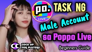 POPPO LIVE: TASK NG LALAKI SA POPPO LIVE | TOP UP COINS COCODP