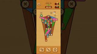 Woodle - Wood Screw Puzzle Level 36 | GAME Walkthrough