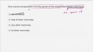 Writing: Logical comparison  — Harder example | Writing \u0026 Language | SAT | Khan Academy