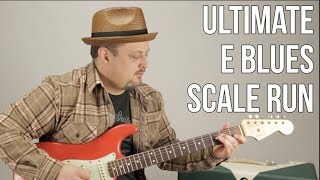 Ultimate E Blues Scale Run - Marty Schwartz Blues Guitar Lesson