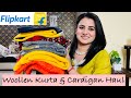 Must Have Flipkart Winter Wear Haul, Woolen Kurta, Sweater, Cardigan, Woolen Top, Bottom Wear Haul