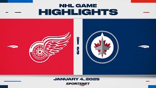 NHL Highlights | Red Wings vs. Jets - January 4, 2025