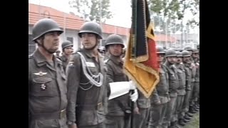 German Army general inspects a Hessian Reserve Light Infantry Regiment