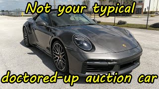 This Porsche 911 Turbo S is one of those dreaded third party auction cars.