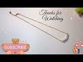 pearl necklace making at home american jewlery trending diy handmade pearl necklace tutorial