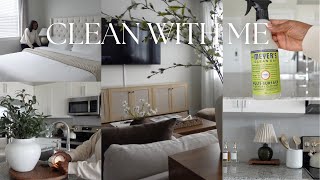 CLEAN WITH ME | reset my apartment + cleaning motivation