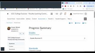 Checking Class Progress, Assessments and the Gradebook in Brightspace