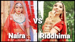 #sambhaviqueen #yrkkh 🤩Shivangi Aka Naira VS Vrushika Aka Riddhima🤩(Who is best?)👉🤩❤😇🤔