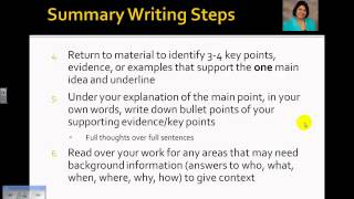Summary Writing Example