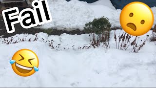 Super sketchy Sledding Hill (FAIL)