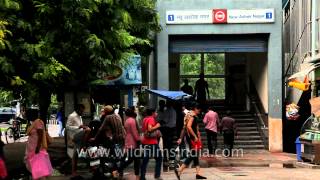 Entry to the New Ashok Nagar Metro Station