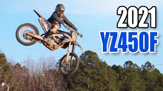 2021 Yamaha YZ450F Riding and Battle