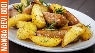 SALSICCIA E PATATE NELLA FRIGGITRICE AD ARIA