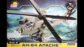 Speed Build aus dem  Twitch-Stream - Cobi 5808 - Der Boing AH 64 Apache Kampfhubschrauber in 1:48