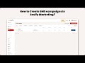 How to Create a SMS Campaign?