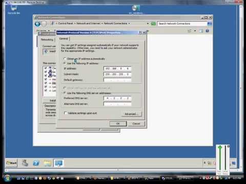 How to change the static IP address on a Microsoft Windows 2008 server