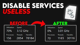 DISABLE these SERVICES to Completely OPTIMIZE Windows for Gaming & Performance - 2023