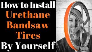 How to Install Urethane Bandsaw Tires By yourself Beau Hannam Guitars and Ukuleles