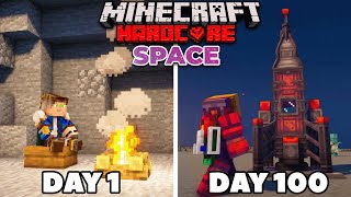 100 Days of Hardcore Minecraft But It's a Modded Space World