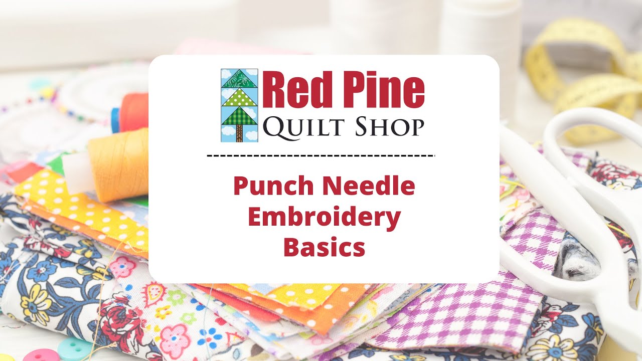 Punch Needle Embroidery Basics - YouTube