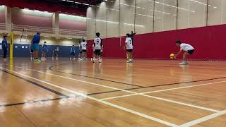 CYC Volleyball competition.  U15.  5/5全完 對 八三第一局