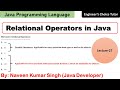 Relational Operators in Java | Java Programming Language | Java