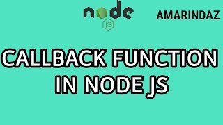 What the heck is Callback function - Node JS tutorial for beginners