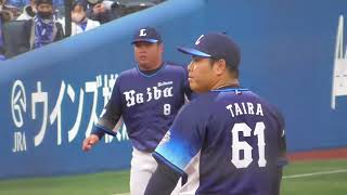 2023年3月5日 オープン戦 横浜DeNA ー 埼玉西武 8回裏・横浜DeNAの攻撃