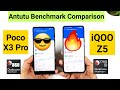 iQOO Z5 vs Poco X3 Pro Antutu Test Comparison Shocking results 😯😱🔥