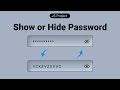 Add a Show/Hide Password Toggle with HTML, CSS & JS 👁️ | Secure & Stylish Form Tutorial 🚀 | MZCode01