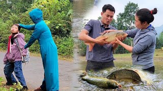 Hung and Minh happily harvested fish.  Strangers continue to appear, is Van Anh in danger?