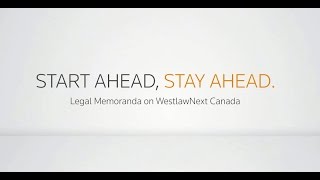 WestlawNext Canada Legal Memoranda