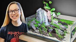 How To Make a Waterfall Aquarium [Real Flowing Waterfall]
