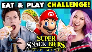 Super Smash Bros Competitive Eating Challenge | React Gaming
