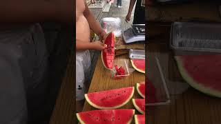 Satisfying ASMR Watermelon Cutting Skills 🍉 #shorts #streetfood
