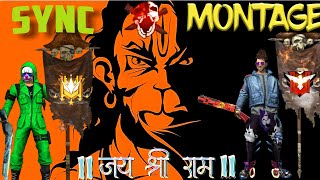 Bajrang Dal Free Fire🔥||Sync Montage||Fully Beat Song||Bajrang dal!! JAI SHREE RAM||#ssagamingyt||#1