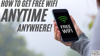 How To Get Free WIFI Anytime Anywhere | How To Stay Connected To The Internet For FREE