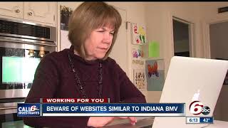 Indiana BMV warns not to use non-government websites to renew your driver's license