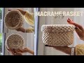 Macrame Basket Tutorial | DIY round macramé basket with a fold-over edge and a neat bottom