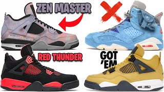 AIR JORDAN 4 ZEN MASTER, TRUTH ABOUT TRAVIS SCOTT X AJ 6 HOUSTON OILERS, AJ 4 RED THUNDER, AND MORE