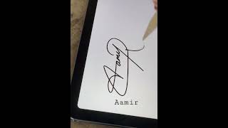 Signature style “Aamir”🖊️Comment your name!