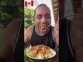 gringo canadense almoco no rio de janeiro fy mukbang comida fypage canadense humor americano